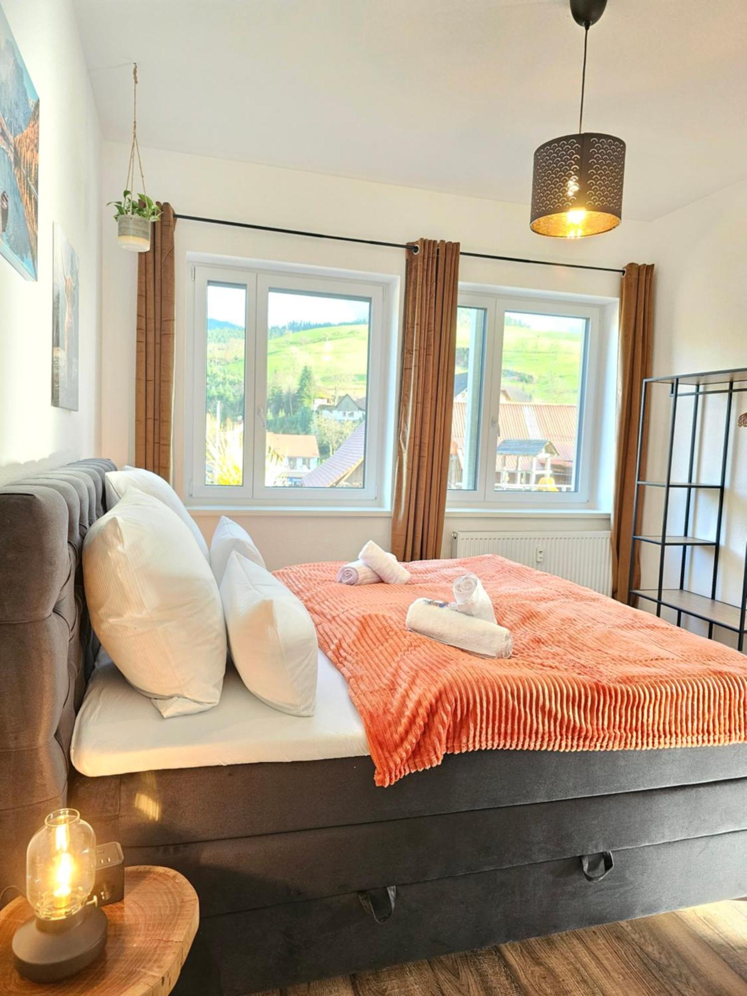 Design-Apartment I Black Forest I Boxspring I Nespresso I Spielplatz Oberharmersbach Luaran gambar
