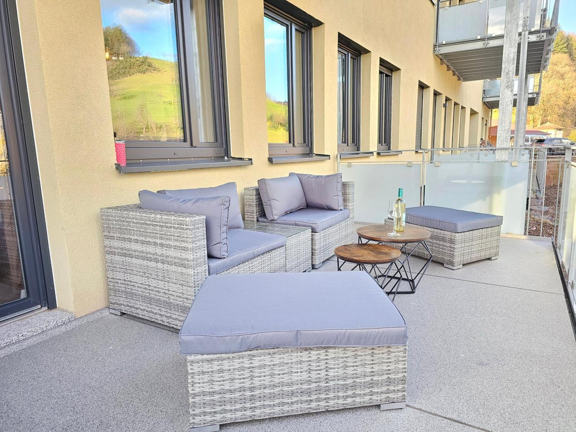 Design-Apartment I Black Forest I Boxspring I Nespresso I Spielplatz Oberharmersbach Luaran gambar